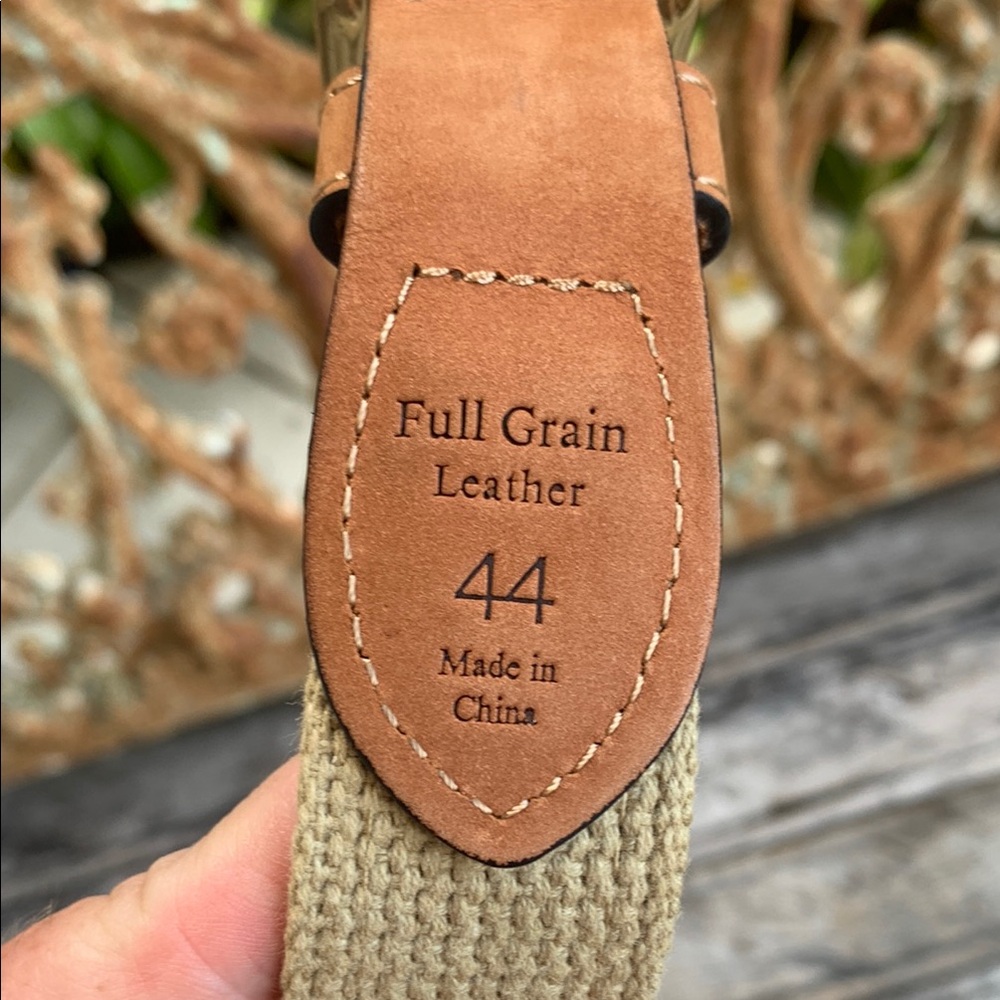 Zep-Pro Brown Leather Belt with Embroidered Snook Design - Picture 6 of 9